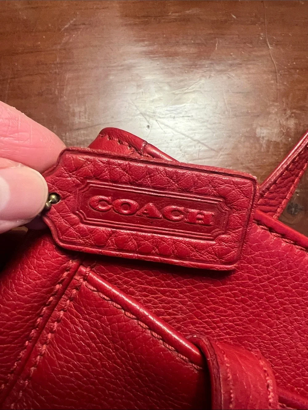 Vintage Coach Sonoma Small Satchel #4310 in Tomato Red